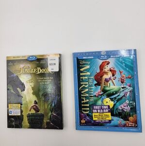 Lot Of 2 Disney Blu Ray Dvds THE LITTLE MERMAID Diamond Edition THE JUNGLE BOOK